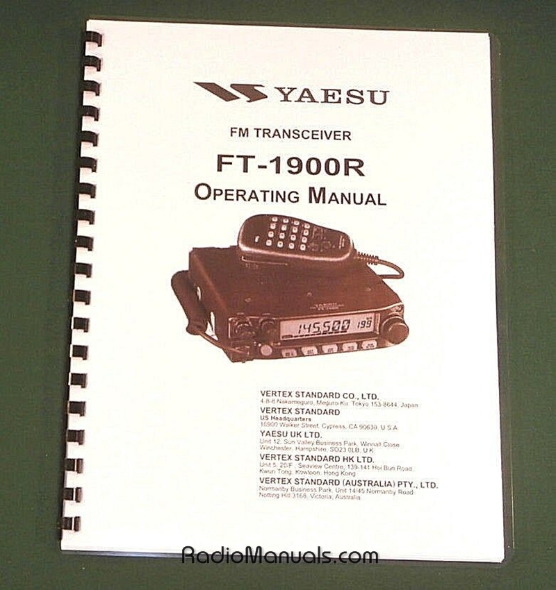 Yaesu FT-1900R Instruction Manual - Click Image to Close